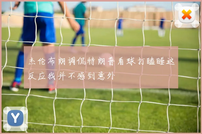 杰伦布朗调侃特朗普看球打瞌睡这反应我并不感到意外